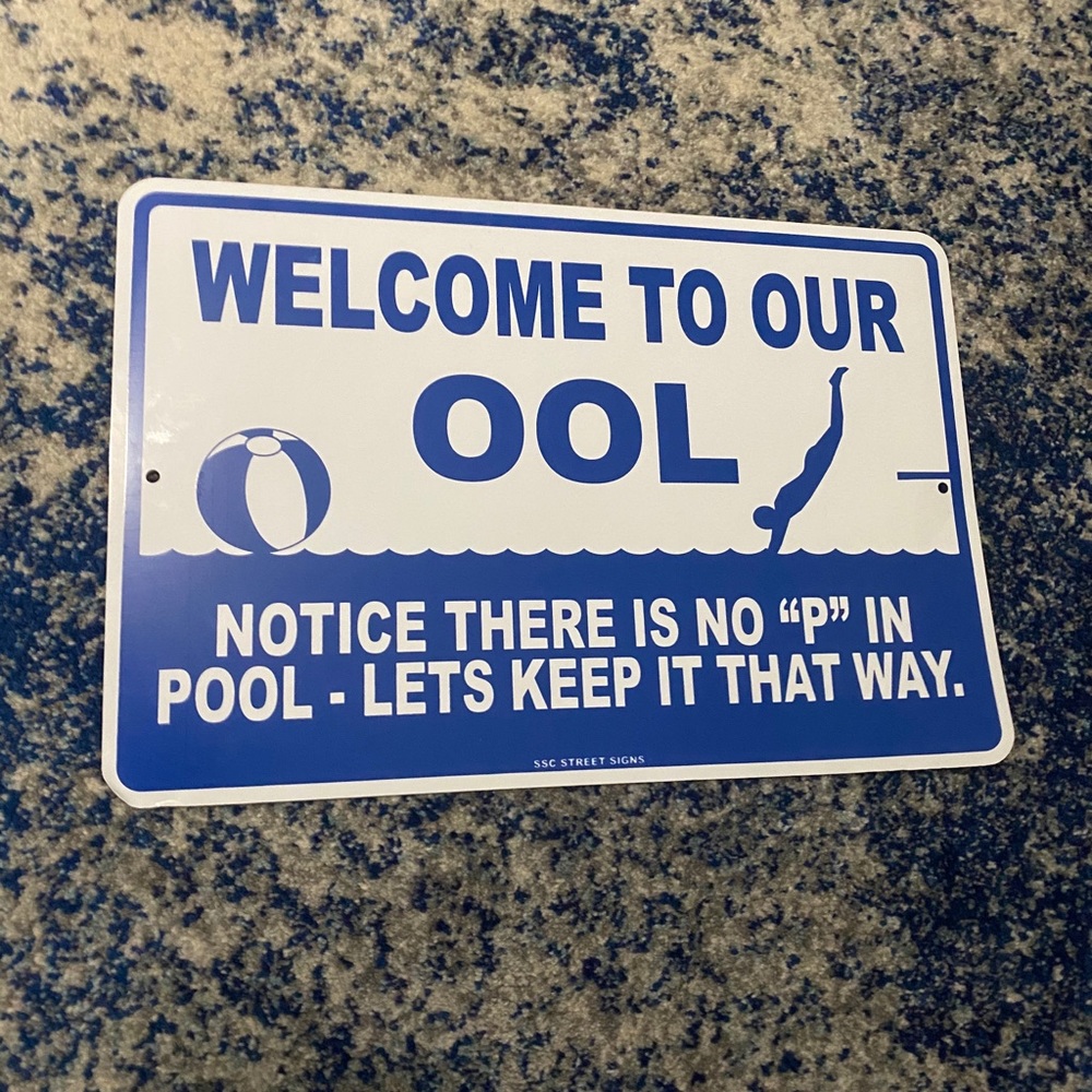 welcome to our ool sign